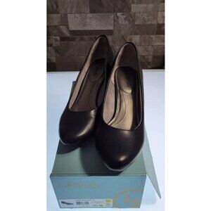 LIFESTRIDE Womens Parigi Black Comfort Pumps Shoes 9.5  Soft System